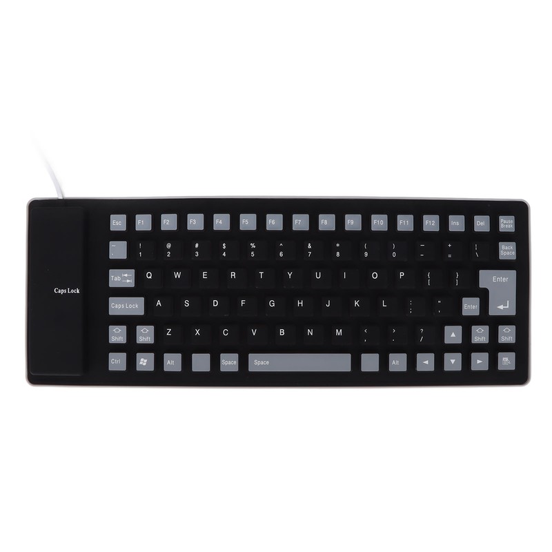 Silicone Keyboard Fully Sealed Design Lightweight Portable Silent Soft Comfortable