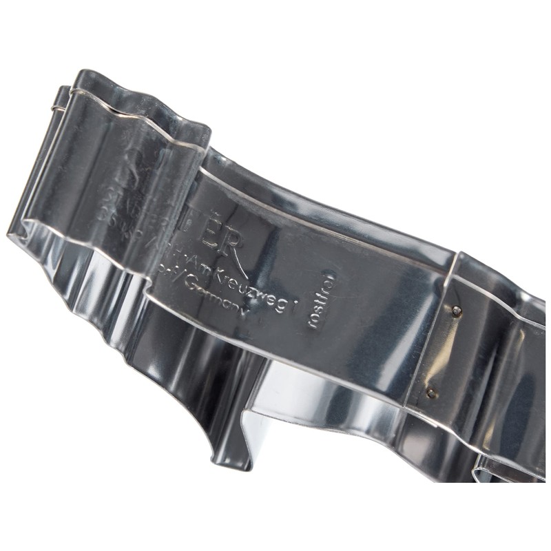 Staedter Wolf Shape Cookie Cutter, Stainless Steel Silver, 30 x