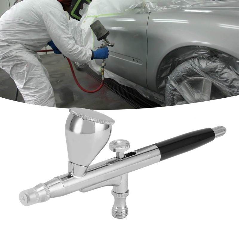 G1/8 Airbrush Kit Spray Gun with Spray Pot Nozzles Needle