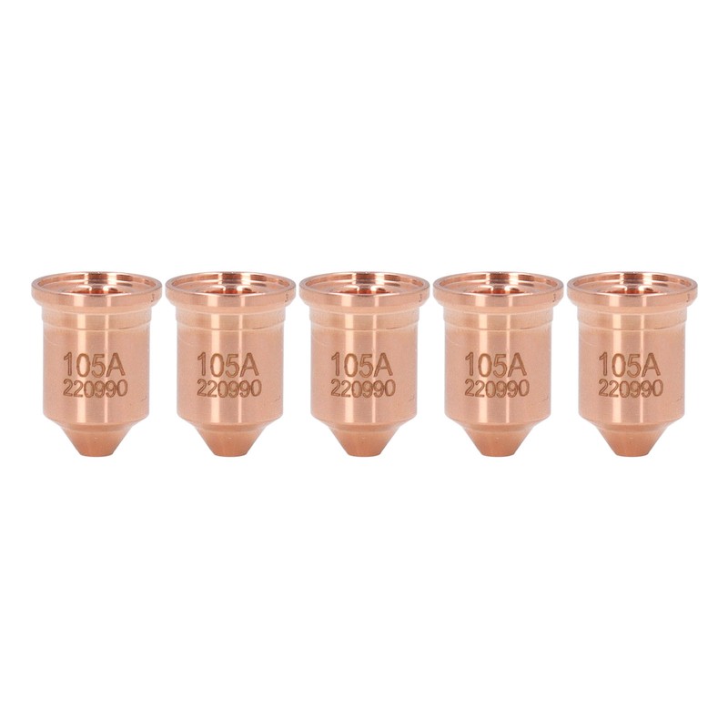 5 Pcs 220990 Nozzle Tip Brass Plasma Cutting Torch Nozzle