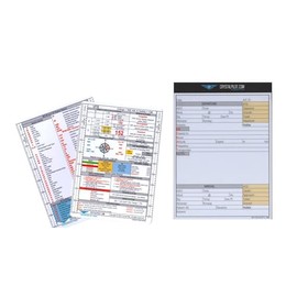 Crystal Pilot Medium VFR/METAR Cheat Sheet & Flight Planning Notepad Bundle