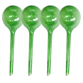 EWENYS 4 Pack Plant Self Watering Bulbs, Ø 8cm Aqua L Size, Self Watering Globes for Holiday Plant Watering,Self watering system for your plants up to 2 weeks Drip Irrigation Device (Green)