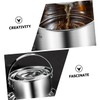Ciieeo Stainless Steel Oil Basin with Lid Kitchen Multi Use