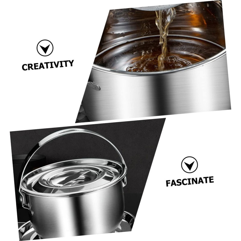 Ciieeo Stainless Steel Oil Basin with Lid Kitchen Multi Use