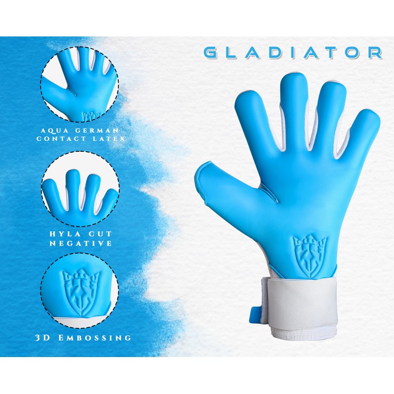 Keeperking GladiatorKing Negative Cut Professional Men's Goalkeeper Gloves with Professional