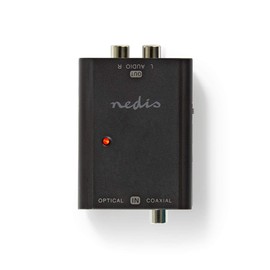 Nedis ACON2504AT Digital to Stereo Audio Converter | 1-way - Digital RCA (S/PDIF) + TosLink | 2x RCA (Stereo)