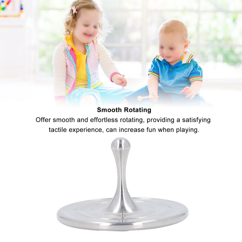 Stainless Steel Spinner Top Stress Relief Exquisite Compact Desktop Spinner