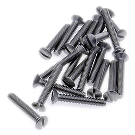 M4 (4mm x 35mm) Slot Raised Countersunk Machine Screw (Bolt) - Stainless Steel (A2) (Pack of 20)