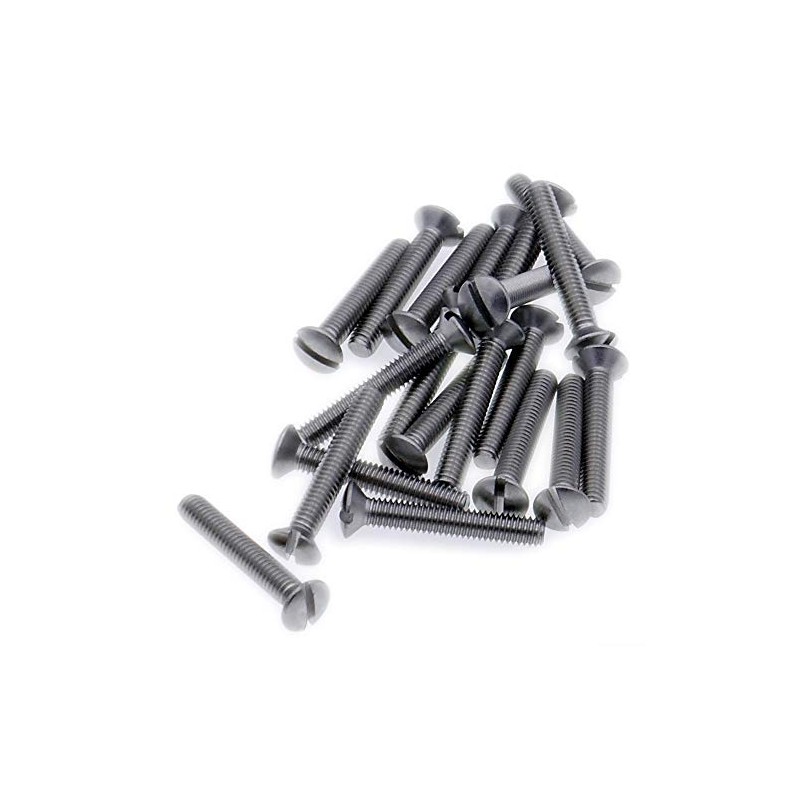 M4 (4mm x 35mm) Slot Raised Countersunk Machine Screw (Bolt)