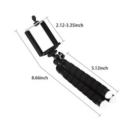 Phone Mini Tripod,Sponge Tripod with Phone Holder Flexible Tripod for Mobile Phones and Cameras