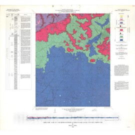 Historic Pictoric Map : Geologic map of The Russellville Quadrangle, Logan County, Kentucky, 1968 Cartography Wall Art : 36in x 36in