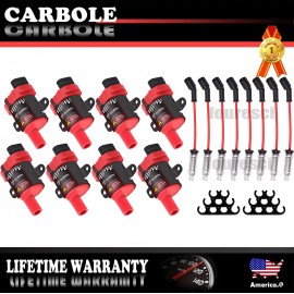 CarBole 8 Set LS LS1 LS3 Ignition Coils and Plug Pack For 2000 Chevy Silverado Coil Pack