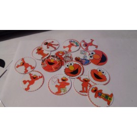 Unbranded Pre Cut One Inch Bottle Cap Images SESAME STREET ELMO Free Shipping - photo, 15 images