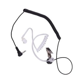 3.5mm Listen/Receive Only Covert Acoustic Tube Earpiece Headset For Two Way Radio Speaker Mic Microphone