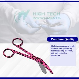 Set of 3 Bandage Scissors 5.5" Long, Nurse Vet Tech Gift - Made of Stainless Steel - First Aid, Used For Cutting Gauze, Tape, Clothing Bandages, Vet Wrap Adhesive Removal, Colorful Patterns