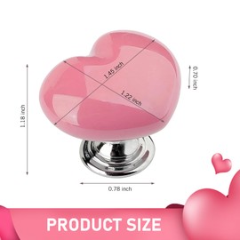 Dogary Car One-Bouch Start Button, Heart-Shaped Push-to-Start Rocker Lever, Engine Start/Stop Joystick Starter Cover, Women Decorative Ignition Button, for Most Cars (Pink #01)