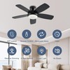 KNUN 42 Inch Ceiling Fan with Light and Remote/App Control,