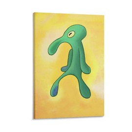 Eye - Catching Bold and Brash Squidward Painting Wall Art - A Hilarious Collection of Cool Meme Posters. Ideal for Guys' Office, Bedroom, or Home Decor. A Must - Have for Adding a Touch of Whimsy - Unframed - Color: Unframed Style, Size: 08x12inch(20x30c