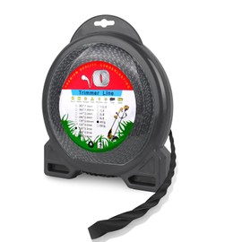 RO6G Weed Eater String - 130 Weed Wacker String - 187 FT Trimmer Line Heavy Duty for Echo Husqvarna Stihl Ego Oregon Grass Trimmer String - Black