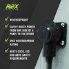 Battery Cable Flanged Bulkhead Connector + Insulator Boot - Heavy