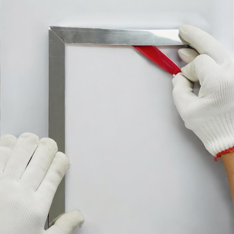 Silver Self-Adhesive Mirror Molding Trim – Set of 3 (16.4ft