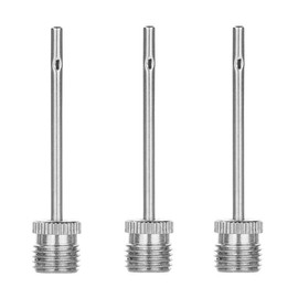 BSTHP Ball Pump Needles, Pack of 3 Silver Ball Pump Attachment, Ball Pump Inflation Needle for Footballs, Rugby Balls, Volleyballs, Netball Balls