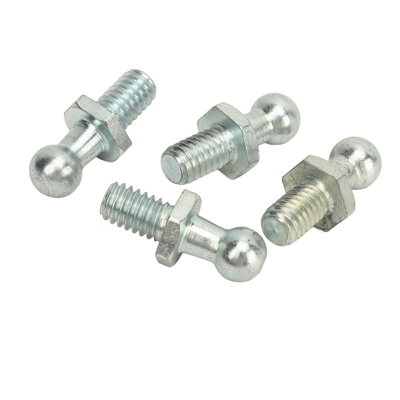 4Pcs 10mm Ball Studs 5/16‑18 Thread High Hardness Rugged Stable