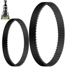 MULTIM Replacement Belts Set Compatible with Bissell ProHeat 2X Revolution Pet Pro Cleaner, Fits Models 1986,1964,2007,2007P, Replace Part Number 1611129 & 1611130 (2 Pack)