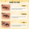 QUEWEL Lash-Cluster Kit 176Pcs D Curl Mixed 3 Styles Eyelashes-Individual