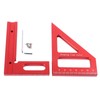 3D Multi Angle Measuring Ruler 45 90 Degree Aluminum Alloy
