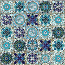 Peel and Stick Tile Stickers DIY for Home Decor- (Pack of 25) 4x4 Inch Easy to Peel and Stick Wall Tile Decals for Kitchen Backsplash Wall Stairs Furniture Staircase