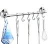 iRomic Suction Cup Hook Hanger Holder Rack Rail Towel Bar