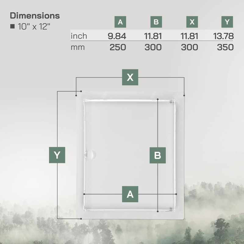 Vent Systems 10" x 12" Inch (Opening) Metal Access Panel