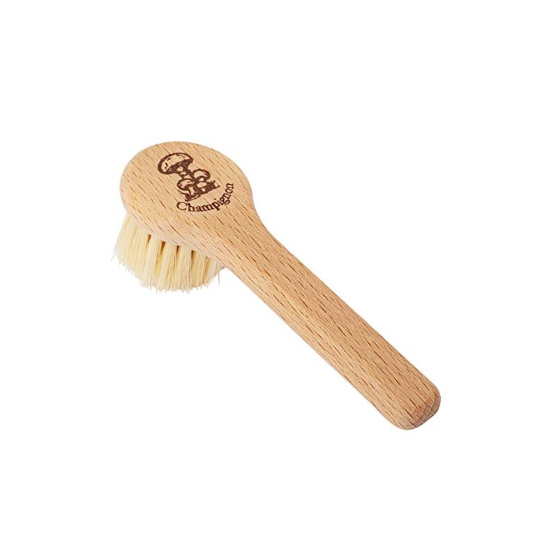 REDECKER Natural Pig Bristle Mushroom Brush Cleaner with Beechwood Handle,