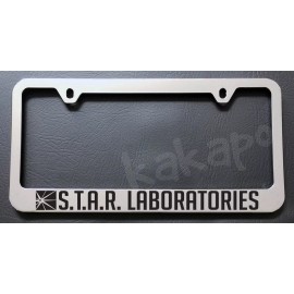 Unbranded S.T.A.R. Laboratories Flash Fans Chrome License Plate Frame