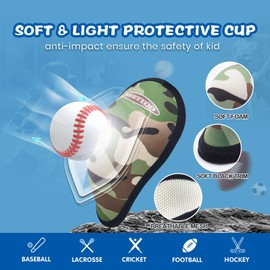 MEETYOO Youth Boys Athletic Compression Sliding Shorts with Soft Cup Pocket for Baseball Football Lacrosse Hockey Black