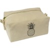 'Single Pineapple' Canvas Wash Bag/Makeup Case (CS00041838)