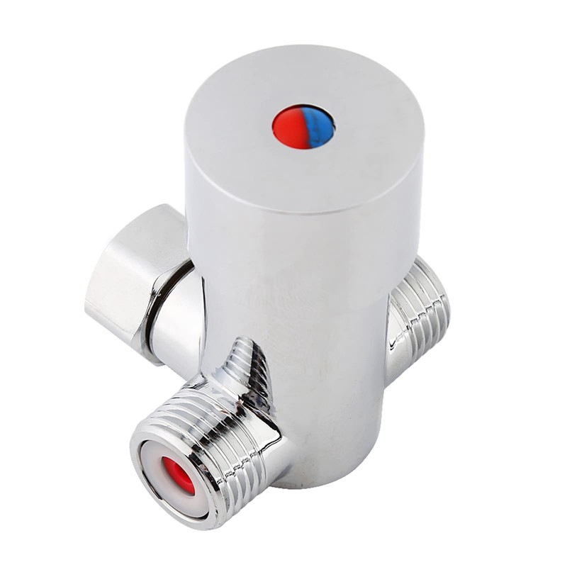G1/2 Hot and Cold Water Mixing Valve,Temperature Control Mixer for