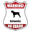 CafePress Rottweiler On Guard Oval Sticker Oval Car Bumper Sticker