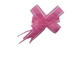 Pull Bows Wrap Ribbon Bows Knot Ribbon Pull Bows for Christmas Wedding Party Birthday Car Holiday Presents Bags Baskets Bottles Decorations (pack of 10) (Rose Pink, 30MM*480MM)