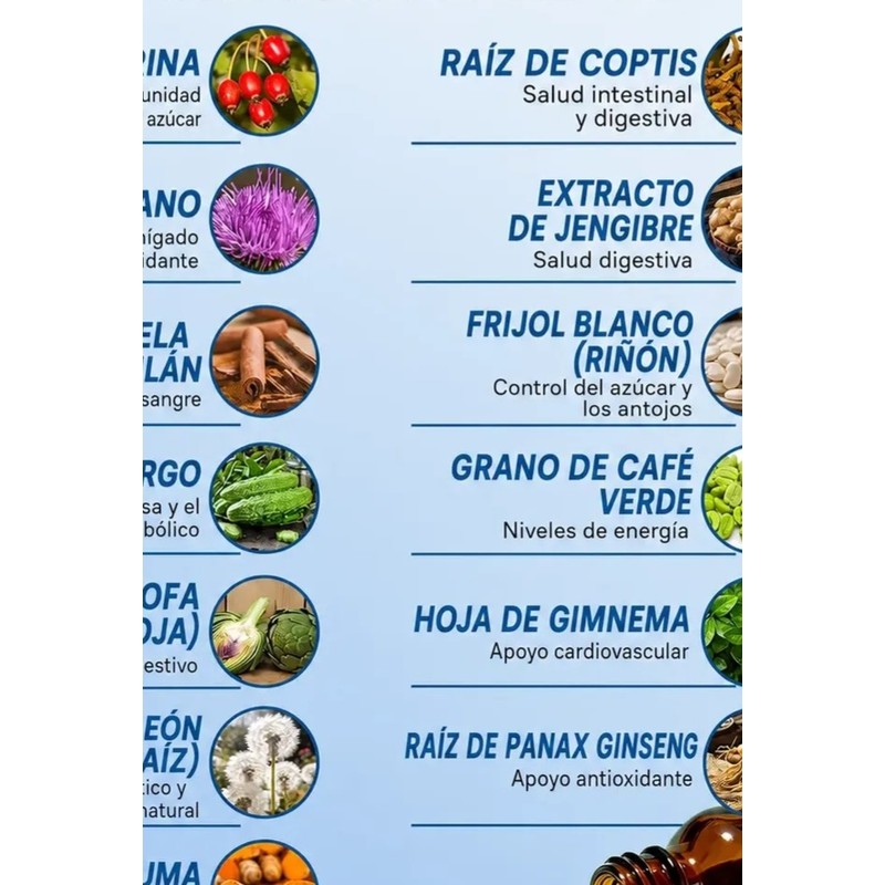Berberina Liquida Cardo Mariano Melon Amargo Canela