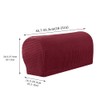 Balana 2pcs Stretch Armrest Covers for Chairs, Couch, Sofa -