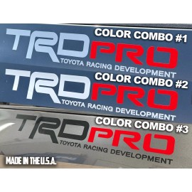 Oracal (2) 22" TRD PRO Bed Decals Stickers, Fits Toyota Tacoma, Tundra, 4Runner, Tundra