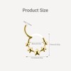 BCMON 18K Gold PVD G23 Titanium Star Septum Clicker Nose