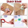 Cute Retractable Box Cutters Flower Shaped Mini Box Cutters Utility