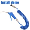 Qolekog Air Blow Gun kit with 16ft Long 8mm OD