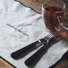 Dean and Deluca Heavy Overlock Placemat Natural x Black Approx