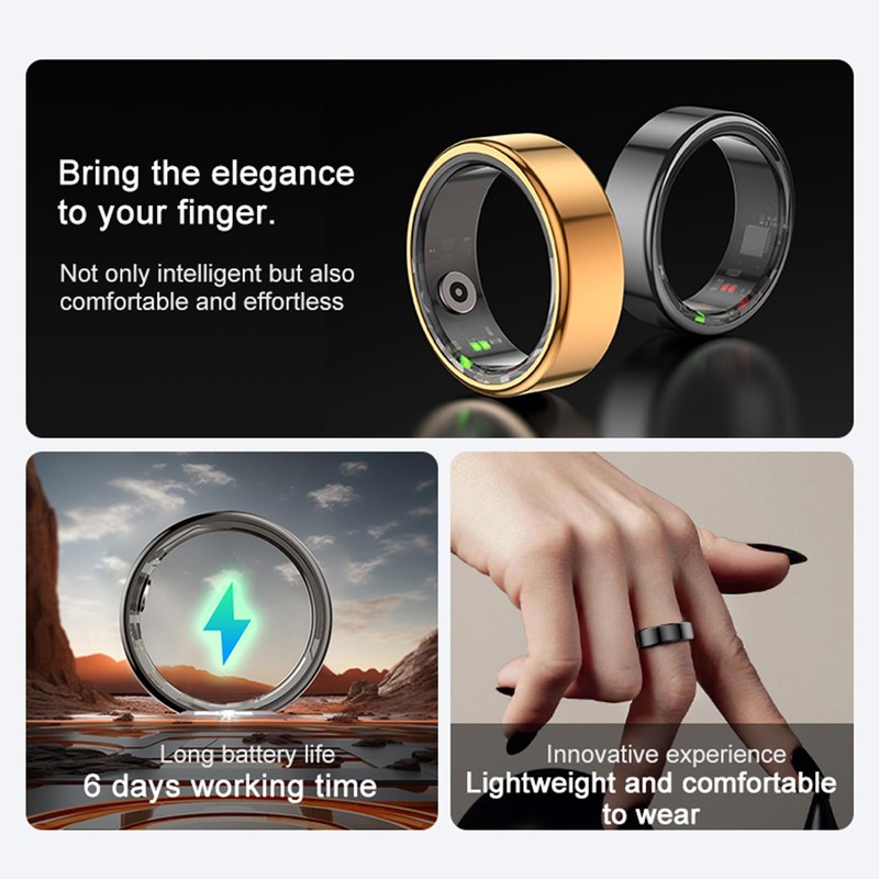 Smart Ring for Android and iOS, Waterproof Portable Fitness Rings