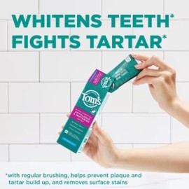 Tom's of Maine Antiplaque and Whitening Fluoride-Free Vegan Toothpaste - 4.5oz
