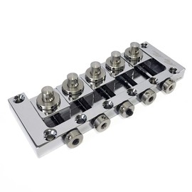 Ray Ross Saddle-Less 5-String Bass Bridge (19 mm, Chrome)